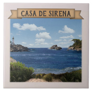 Azulejo Pila cerámica de capa marina (personalizable)