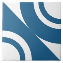 Pila cerámica moderna geométrica Luza - Azul