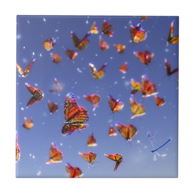 Azulejo Pila decorativa de Fantasia de verano / Trivet (Frente)