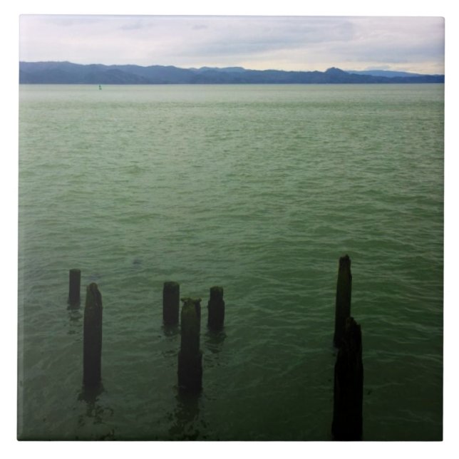 Azulejo Piletas de madera, Astoria, O (Frente)