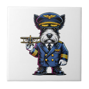 Azulejo Piloto de Terrier Escocés