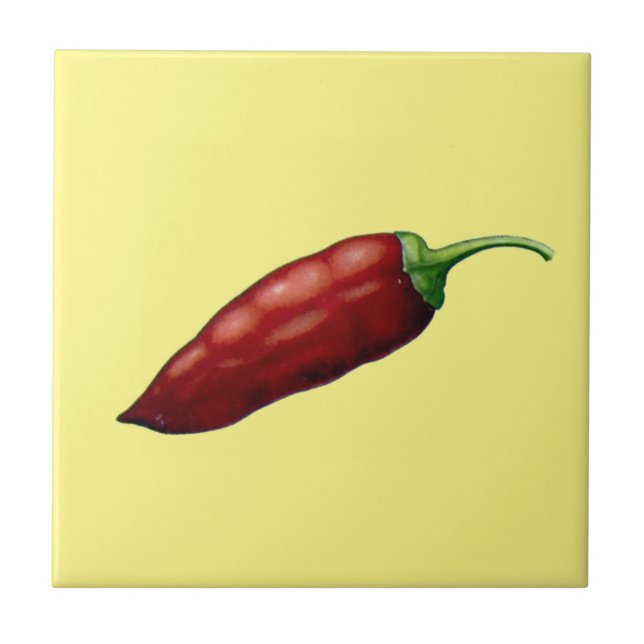 Azulejo Pimienta Vintage Hot Jalapeno (Frente)