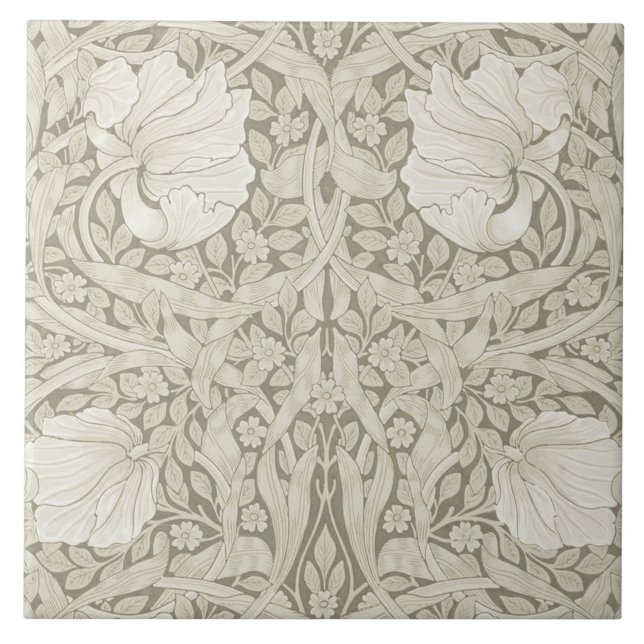 Azulejo Pimpernel Ivory, William Morris (Frente)