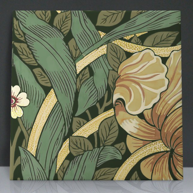 Azulejo Pimpernel Seamless 3 de 12 Faux Gold & Sage Green (Subido por el creador)