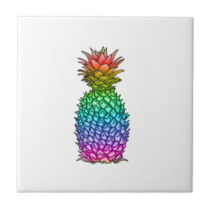 Azulejo Piña de color arcoiris