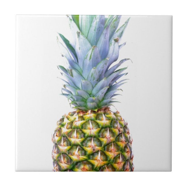 Azulejo Pineapple Fruit Beach Dessert Colorido Tropical (Frente)
