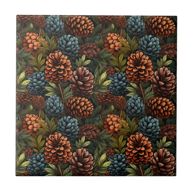 Azulejo Pinecones Tile (Frente)