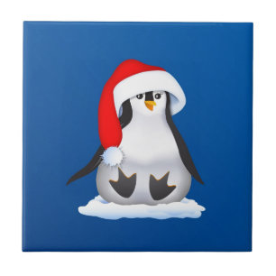 Azulejo Pingüino navidad