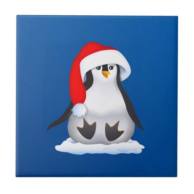 Azulejo Pingüino navidad (Frente)