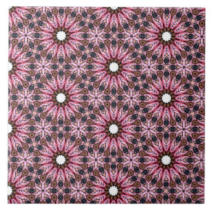 Azulejo Pink Feather Boho