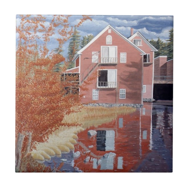 Azulejo Pink House in Autumn (Frente)