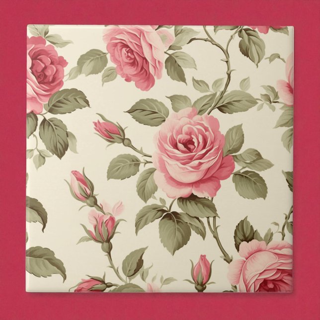 Azulejo Pink Petal Peach Blossom Elegance (Subido por el creador)