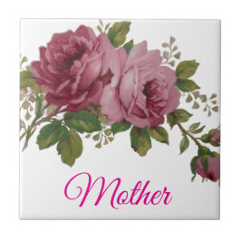 Azulejo Pink Rose elegance Ceramic Tile