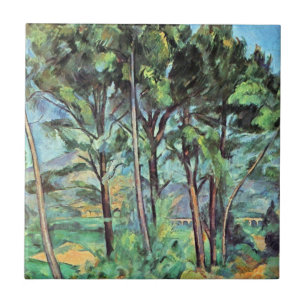 Azulejo Pino con Viaducto de Paul Cezanne, Arte Antiguo