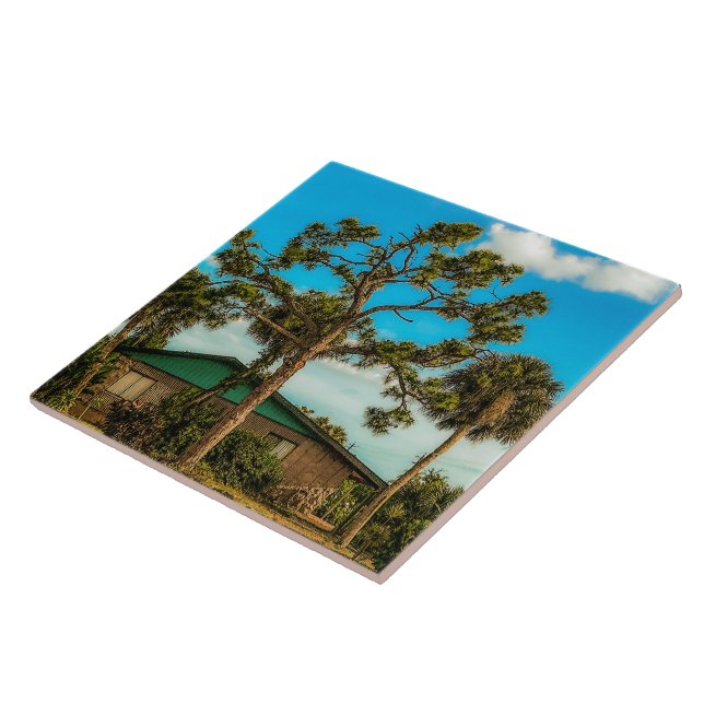 Azulejo Pinos y Palmeras (Lado)