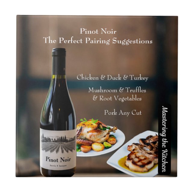 Azulejo Pinot Noir Wine Pairing/Mastering the Kitchen (Frente)