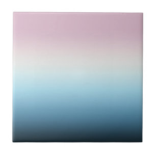 Azulejo Pinta rosa y azul gradiente negro Rosa Ombre