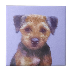 Azulejo Pintado de la frontera del territorio - Arte de pe