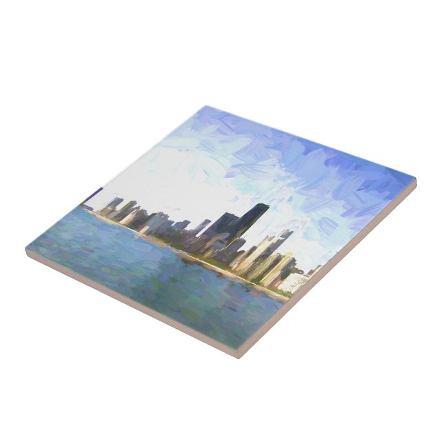 Azulejo Pintura aclarada de Chicago (Lado)