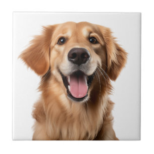 Azulejo Pintura al agua Perro Retriever Dorado Animal Masc