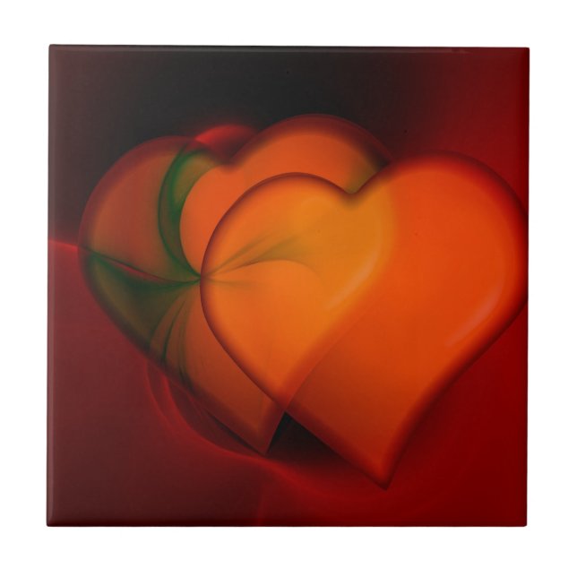 Azulejo Pintura cardíaca (Frente)