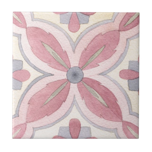 Azulejo Pintura clásica de flores para la decoración de la (Frente)