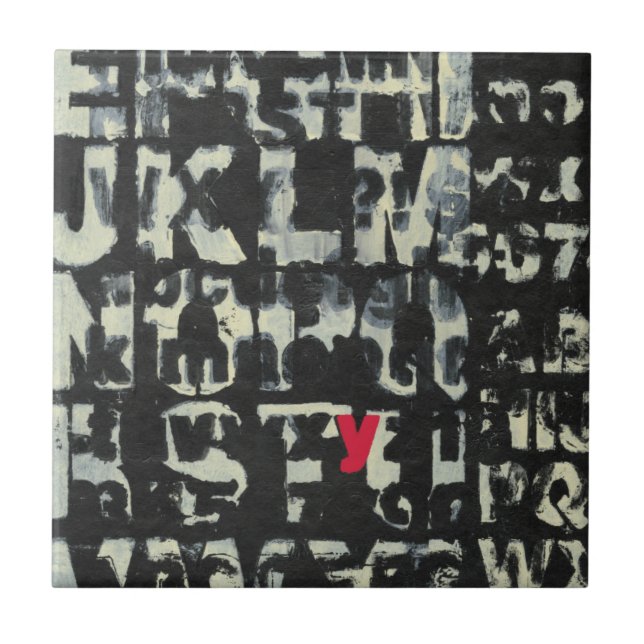 Azulejo Pintura de alfabeto de Norman Wyatt (Frente)