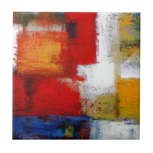 Azulejo Pintura de arte abstracta moderna (Frente)
