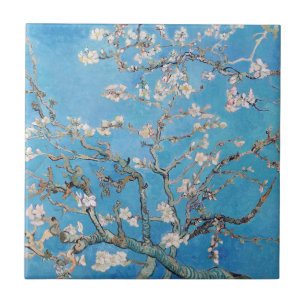 Azulejo Pintura de arte de Almond Blossoms Blue Vincent va
