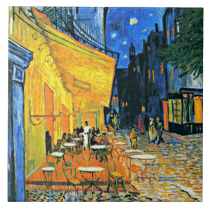 Azulejo Pintura de arte fino Terraza de Café por Vincent v