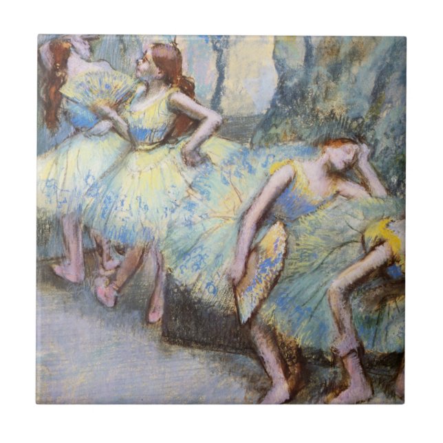 Azulejo Pintura de bailarinas de arte Degas Ballet (Frente)
