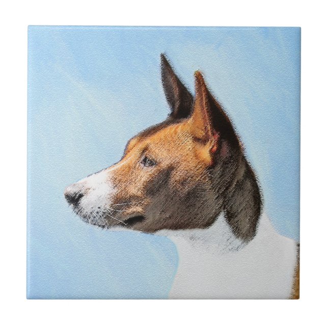 Azulejo Pintura de Basenji - Arte original muy bonito (Frente)