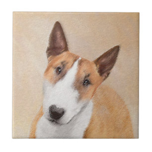 Azulejo Pintura de Bull Terrier Miniatura - Original Adora