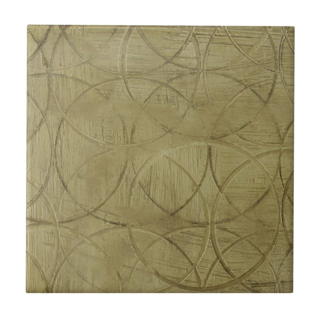 Azulejo Pintura de círculos vinculados de Jennifer Goldber (Frente)