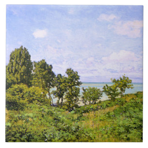 Azulejo pintura de Claude Monet, junto al mar,