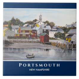 Azulejo Pintura de EE.UU. en Portsmouth Harbour New Hampsh