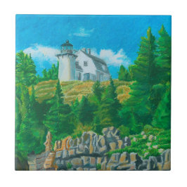 Azulejo Pintura de la luz de la isla del oso