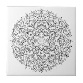 Azulejo Pintura de la mandala
