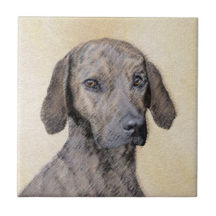 Azulejo Pintura de lott - Arte de perro original lindo