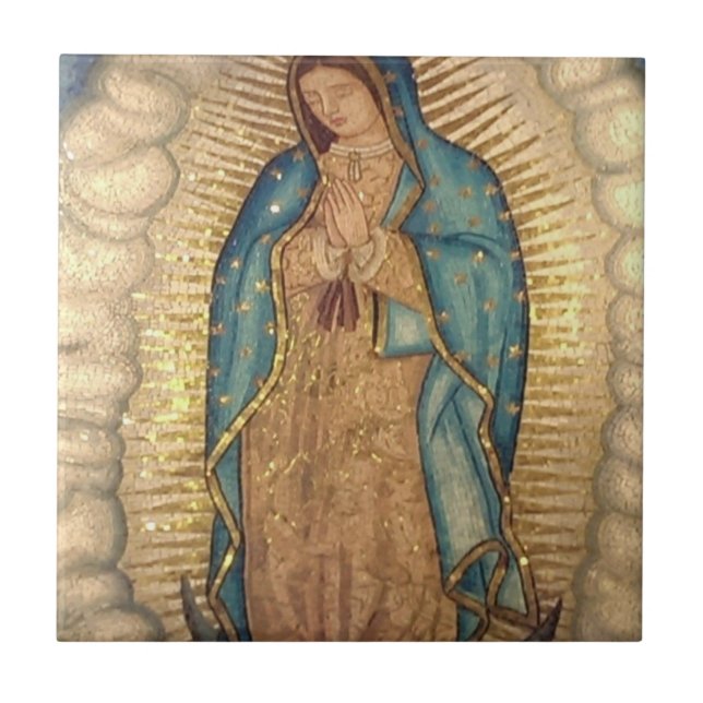 Azulejo Pintura De Nuestra Señora De Guadalupe (Frente)