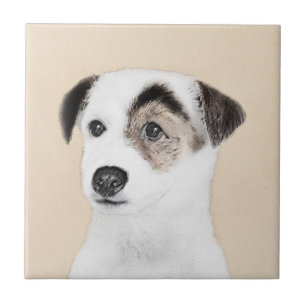 Azulejo Pintura de Parson Jack Russell Terrier - Arte de P