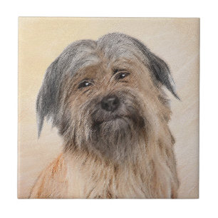 Azulejo Pintura de pastor pirenaico - Arte de perro origin