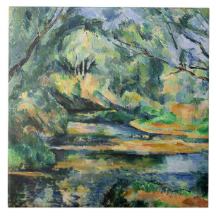 Azulejo pintura de Paul Cezanne, El Arroyo,