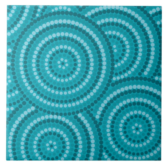 Azulejo Pintura de punto aborigen (Frente)