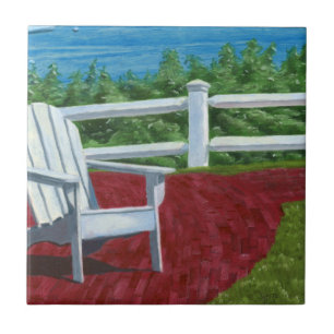 Azulejo Pintura de silla Adirondack