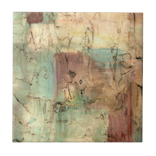 Azulejo Pintura de tono de tierra con superficie rota