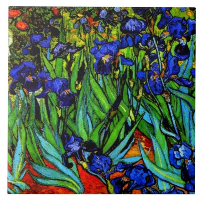 Azulejo Pintura de Van Gogh, irlandeses, (Frente)