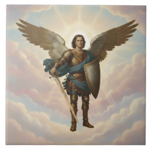 Azulejo Pintura del Arcángel Miguel Ángel Miguel 