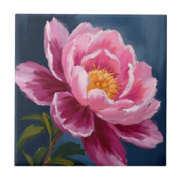 Azulejo Pintura en Acuarela de Floral de Flor Rosa