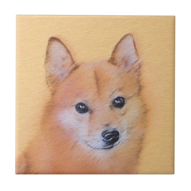 Azulejo Pintura finlandesa de Spitz - Arte de perro origin (Frente)
